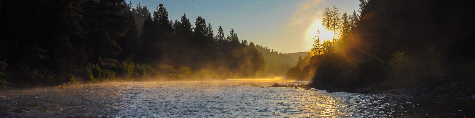 Montana Fly Fishing State River Sunset by TeeCreations