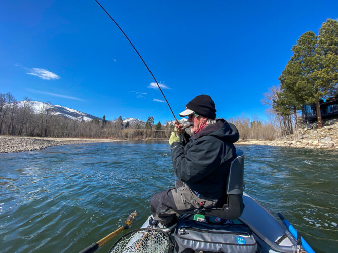 Bob hooked up on a beautiful day