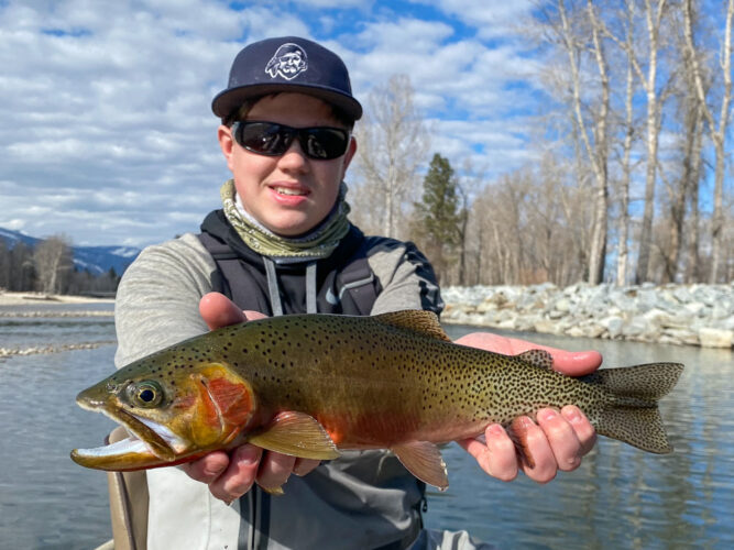 Gorgeous cutthroat on a Skwala 