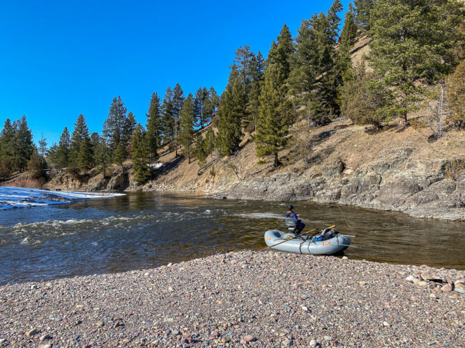 Bluebird day on the Blackfoot River