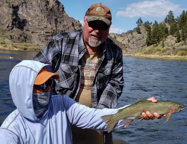 Dave picked up a bunch of nice rainbow trout fishing the Missouri