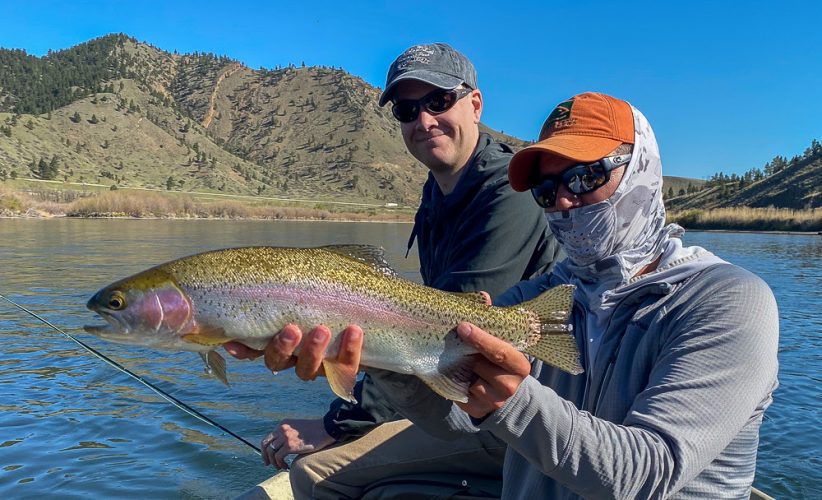 Jeff's introductory rainbow trout fishing the Missouri was impressive