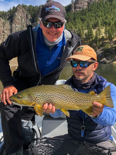 18" take out rainbow trout for Gary trout fishng the Missouri