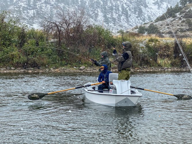 Bent Poles Everywhere! - Wild Weather Trout Fishing