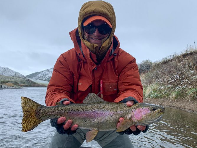 Everyone in the group landed some of the best trout ever, but Mcullough got a pair of dandy fish on day 2