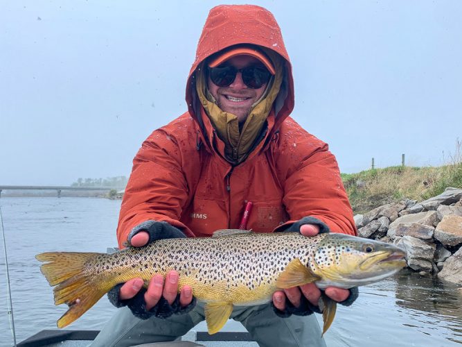 Everyone in the group landed some of the best trout ever, but Mcullough got a pair of dandy fish on day 2