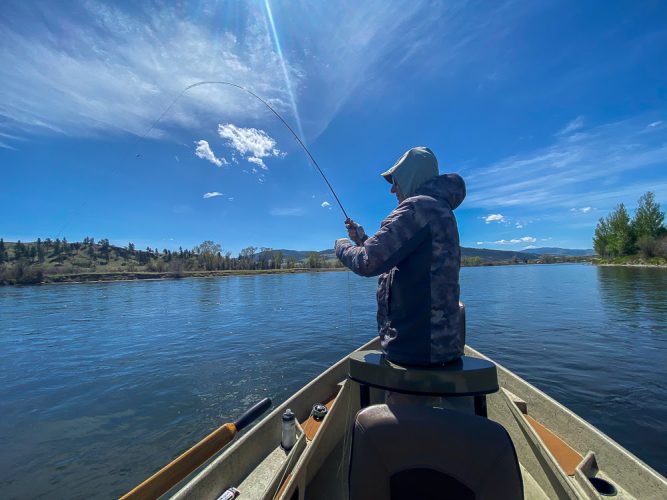 Bent rods all day long - Wild Weather Trout Fishing the Missouri