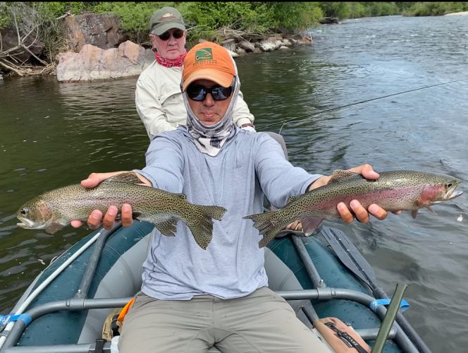 Back eddy double - Trout Fishing Montana