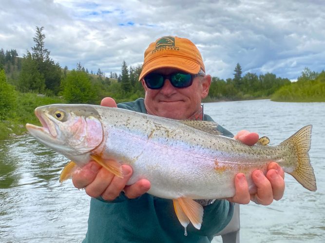 Another fat bow just downstream - Trout Fishing Montana