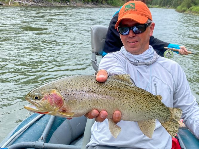 Some late day slabs for Bill and Joan - Trout Fishing Montana