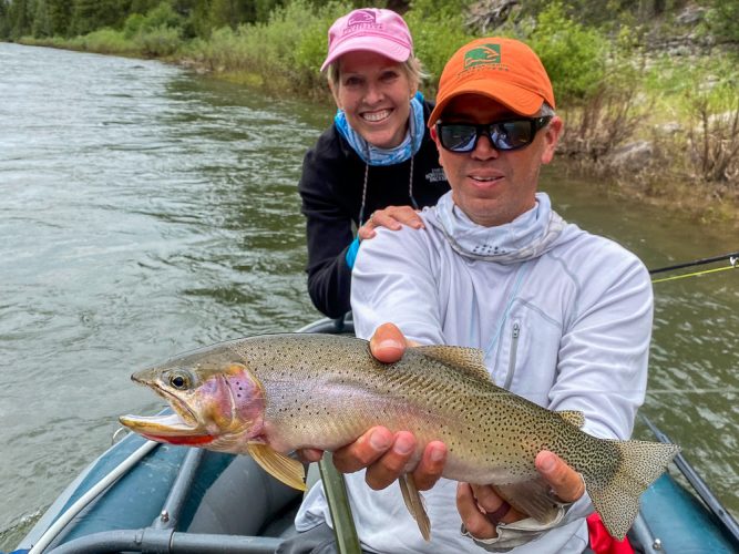 Some late day slabs for Bill and Joan - Trout Fishing Montana