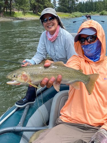 Nice Finish to a Great Day fishing the Blackfoot River - Missoula Trout Fishing