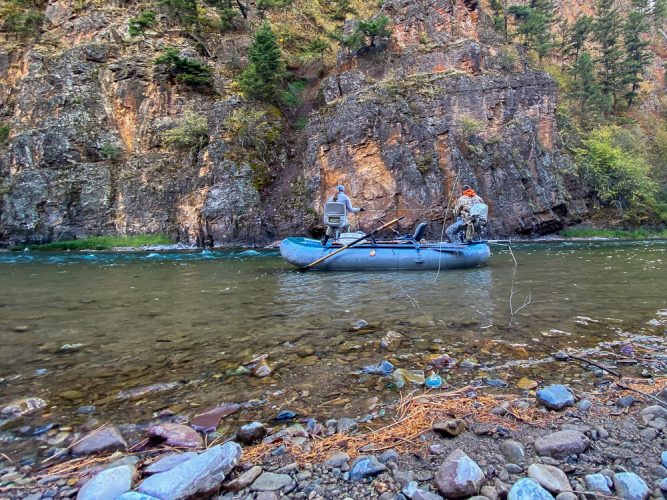 Any day in the canyon of the Blackfoot is special - Montana Fall Fishing Fun