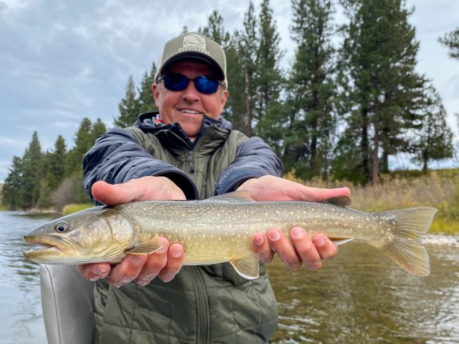 Then he checked one off the list with his first ever bull trout - Montana Fall Fishing Fun