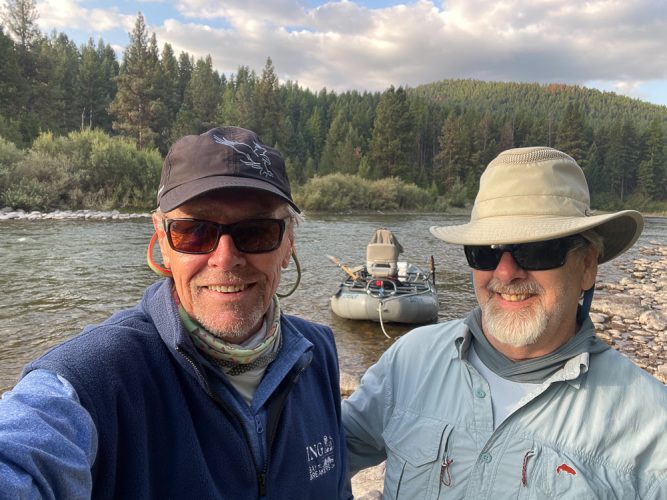 The Howard boys ready for another day on the river - Clarkfork August Fishing