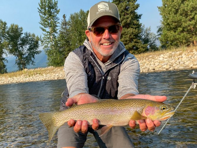 David with a flawless cuttbow- Montana Fly Fishing