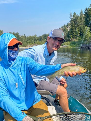 Jeff put all the pieces together for some nice cutts to finish the day- Montana Fly Fishing