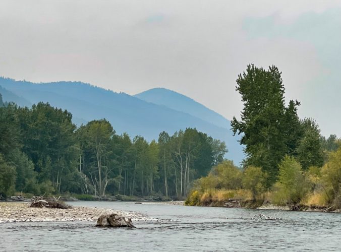 Pretty day on the upper Clark Fork - Missoula Fall Fishing