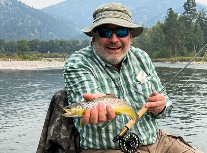 Colorful brown in the afternoon - Missoula Fall Fishing