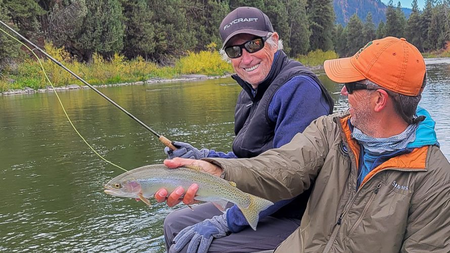 Jake added some healthy rainbows and cutts to the tally - Montana Fall Fishing Fun