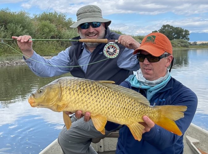 Mark with another nice one on the Mo - Montana Fly Fishing