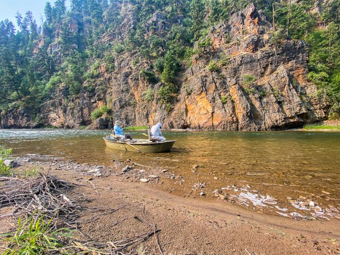 Gorgeous scenery in the canyon - Blackfoot River Early Morning Fishing