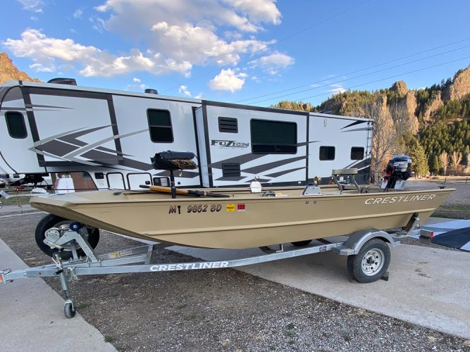 New boat in the fleet and this one has a motor!- Flyfishing Montana 2022