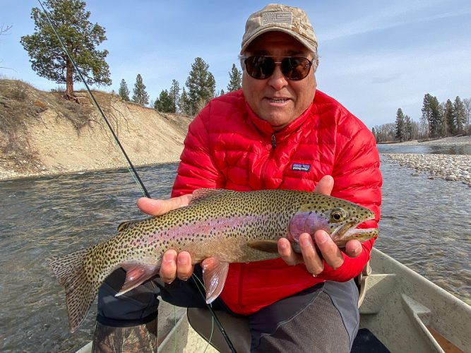 Art landed a number of quality rainbows today - Montana Flyfishing 2022