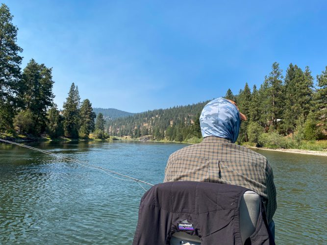 Bill taking in the sights on the Clark Fork - Blackfoot River Fly Fishing Guide