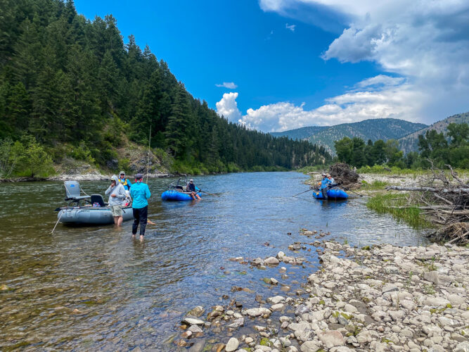 Family time on the river - Full Moon Fishing in Montana 