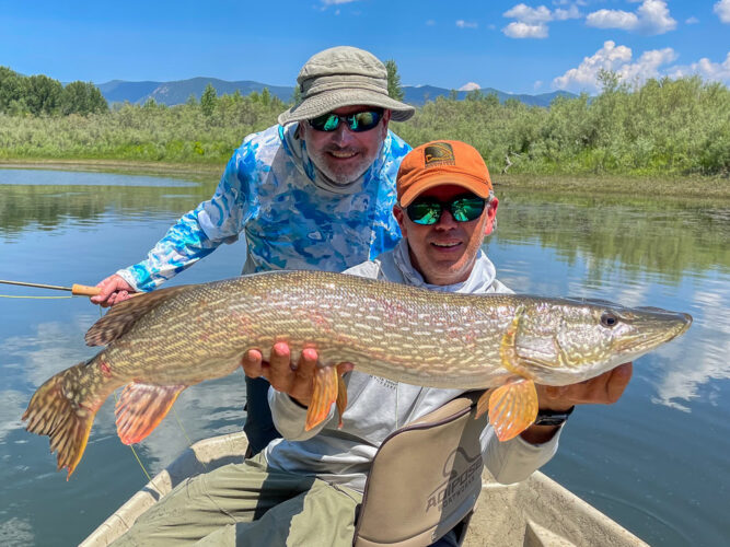 Mark finished he day in style with one more big one - Full Moon Fishing in Montana 