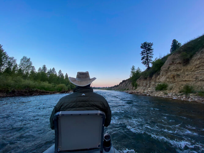 Another sunrise float with Chris in the canyon - Hoot Owl Trout Fishing