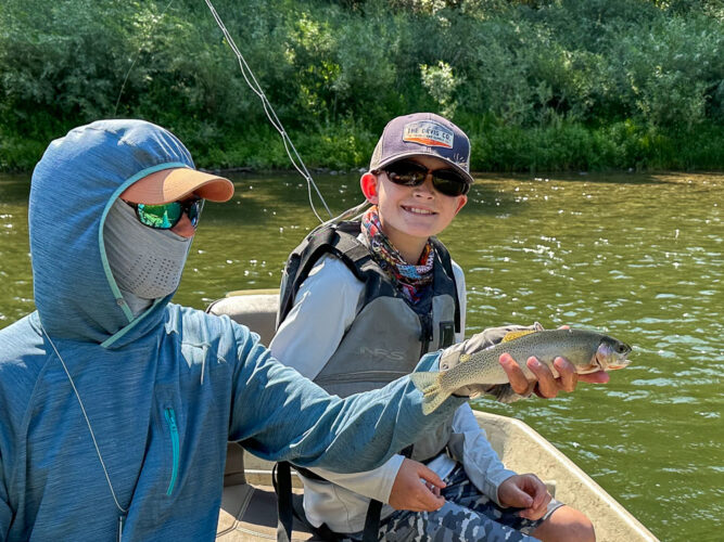 Dean finished up the day with a pair of nice cutthroat - Hoot Owl Trout Fishing