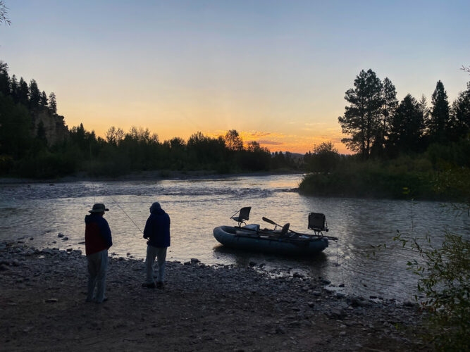 Sunrise on the Blackfoot - Spruce Moth Hatch ishing