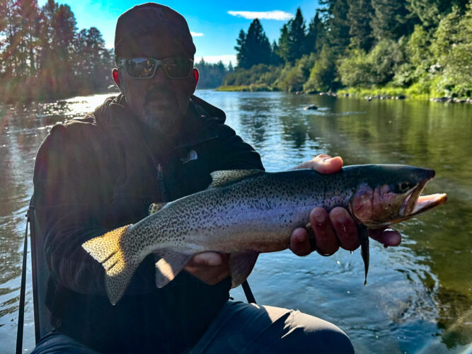 Another streamer eater for Christopher - Early Morning Fly Fishing