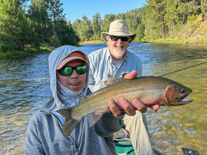Jeff kept his big fish streak going with this nice cutt - August Fly Fishing