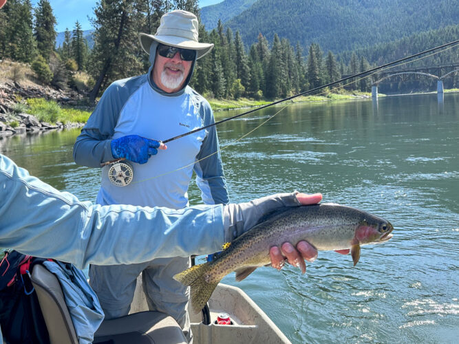 Once Jeff warmed up in the afternoon he went on a roll - Montana Fall Fishing
