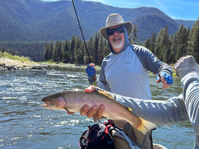 Once Jeff warmed up in the afternoon he went on a roll - Montana Fall Fishing