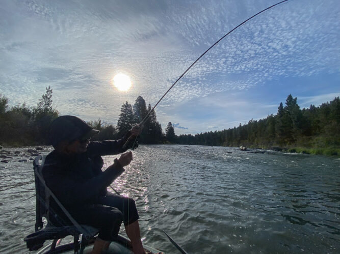 Bent rod in Munchmore - September Montana Fishing report