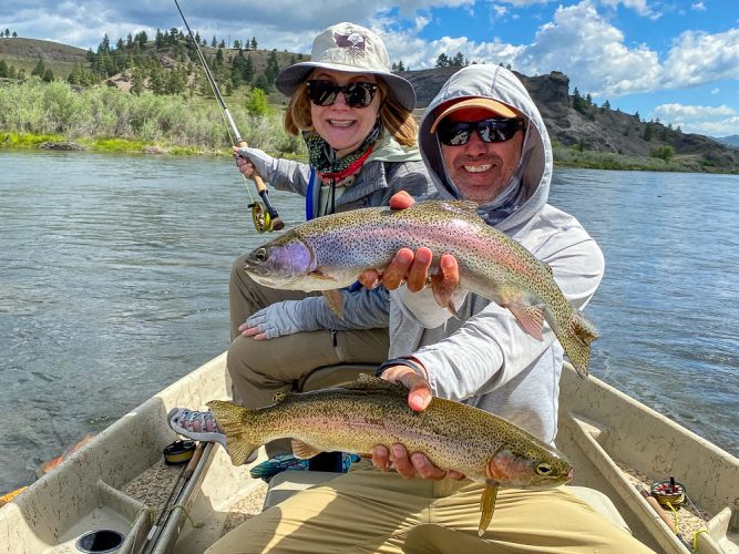 Some great doubles for Laura and Jason - Missoula Fishing Report 2024