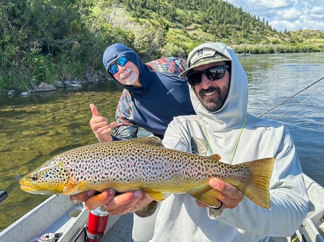 Some great trout for Jeff and Sheila with guide Nick - Missoula Fishing Report 2024