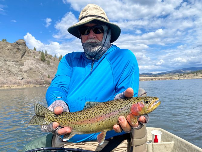 Gorgeous weather and great trout made for an awesome day - Missoula Fly Fishing Guide 2024