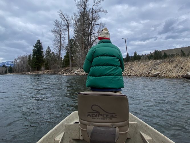 Pete hooked up on the dry fly - Montana Fly Fishing Guide Report