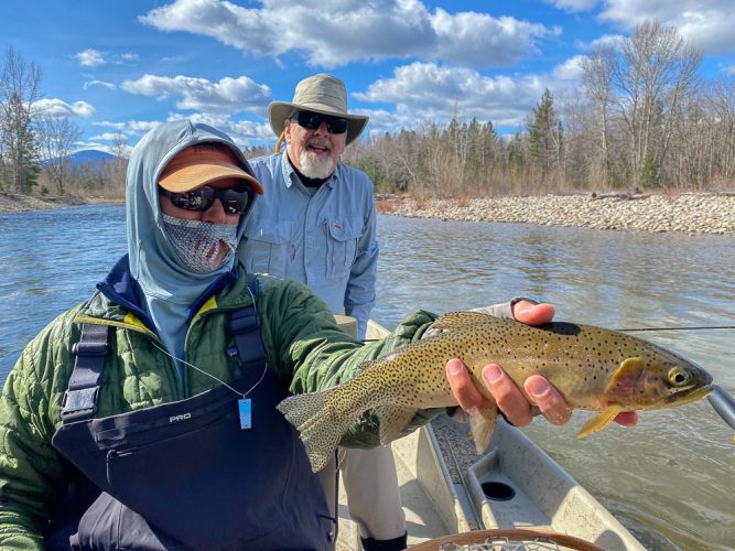 Another nice dropper cutt for Jeff - Montana Fly Fishing Guide Report