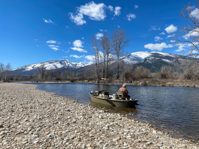 Hard to beat a lunch spot with views like this - Montana Fly Fishing Guide Report