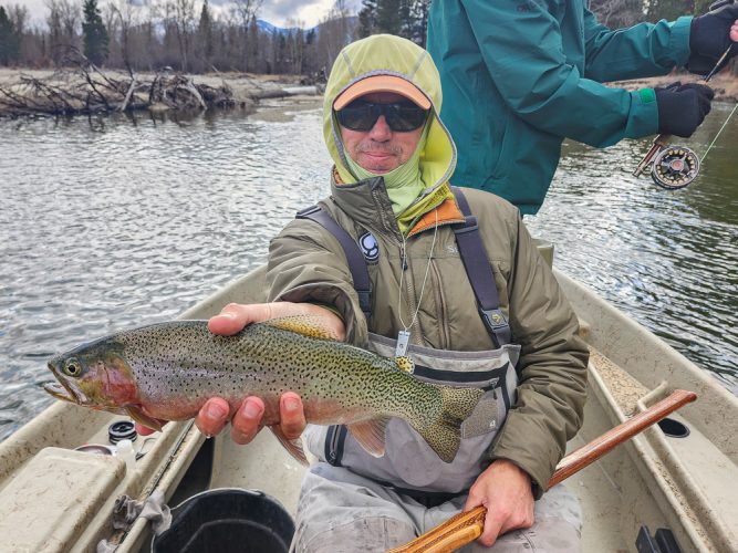 Bruce and Alan with a solid double in the afternoon - Catching the Big One's in Montana