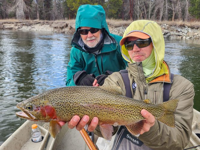 Bruce and Alan with a solid double in the afternoon - Catching the Big One's in Montana