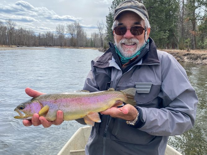 Jerome with a big bow that hasn't missed any meals - Catching the Big One's in Montana