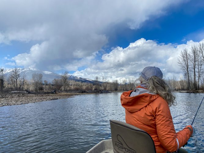 It was a glorious weather day on the Bitterroot - Catching the Big One's in Montana