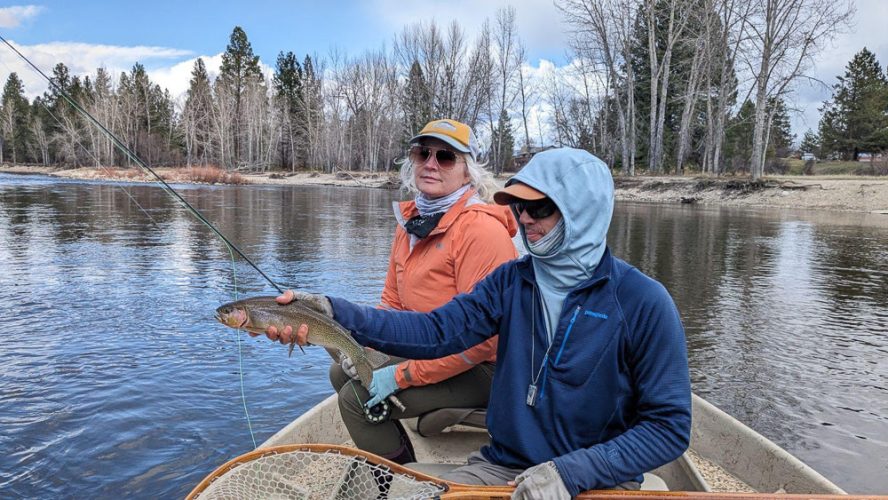 Constance had plenty of action today - Catching the Big One's in Montana